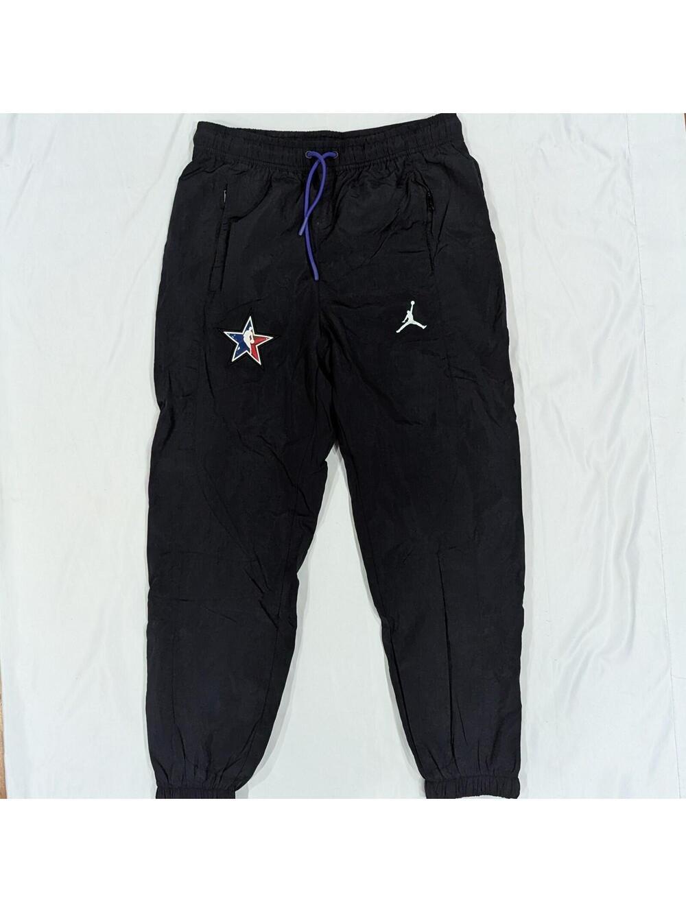Jordan NBA All-Star 2024 Courtside Pants — Black — Medium(Tag L) — New - Picture 2 of 9